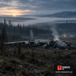 V ruské Amurské oblasti se zřítil bombardér Tu-95, šest lidí zemřelo