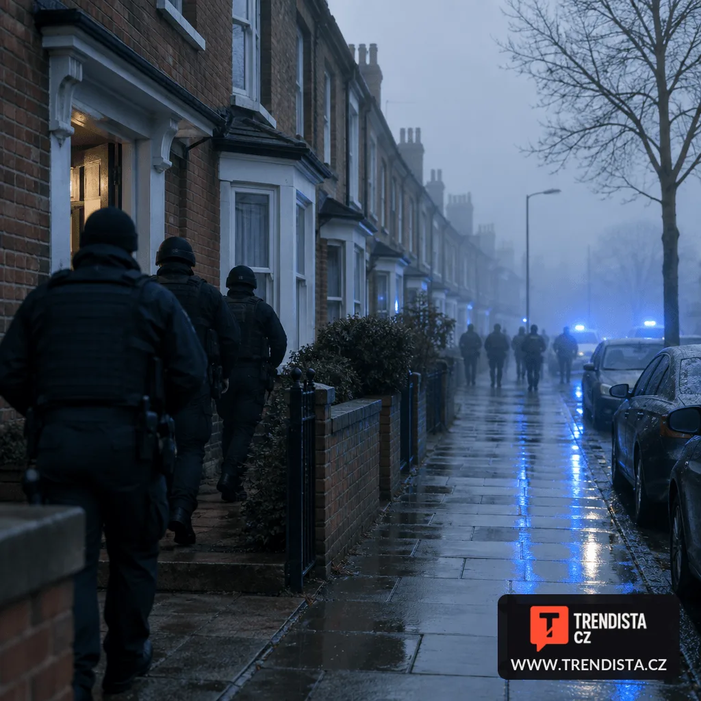 Britská policie nasadila 800 lidí a při raziích zadržela 17 osob