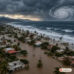 Hurikán Simon zaplavil západ Mexika, Sinaloa čeká další déšť