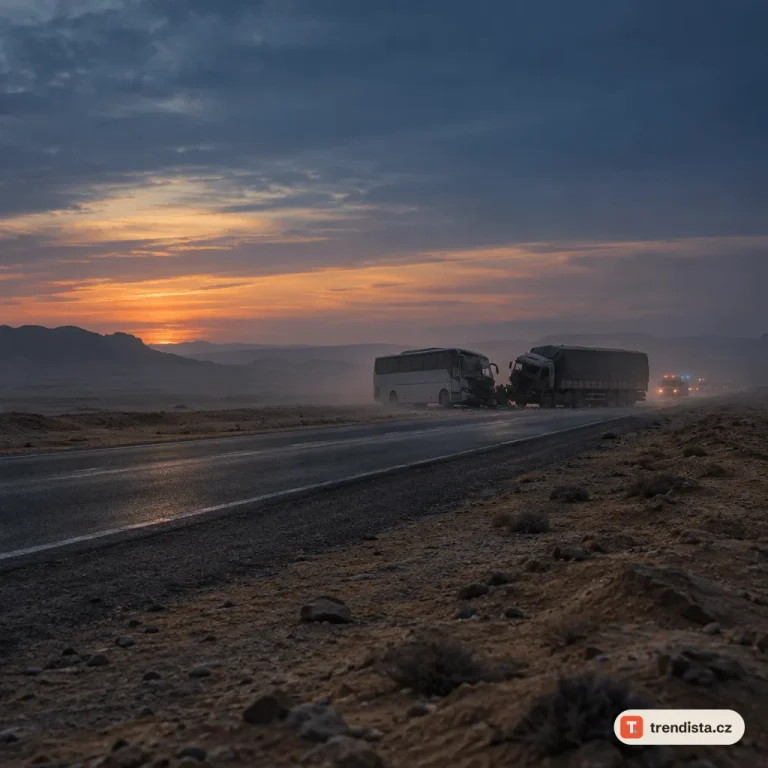 Srážka autobusu s kamionem v Egyptě si vyžádala 13 životů