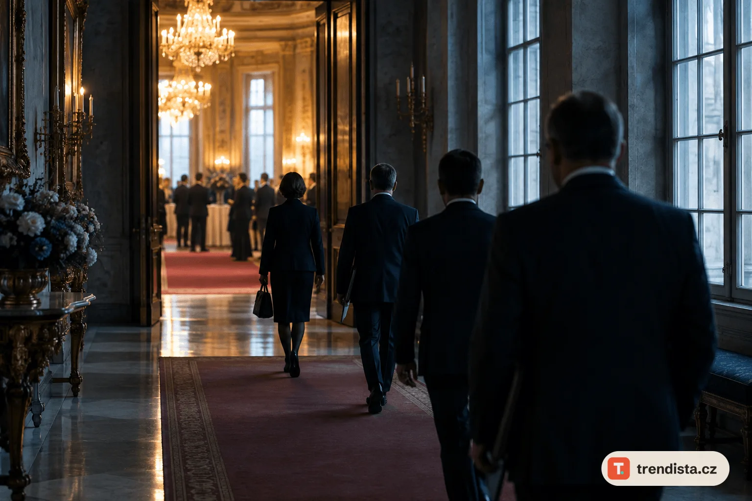 Babiš a Klempíř po vyznamenáních vynechali recepci na Hradě